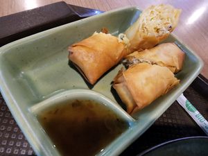 Veg spring roll at DMK - Imm Rice & Noodle (Magic Garden Food Court) in Bangkok