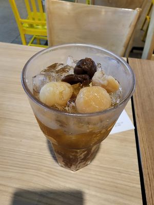 Logan juice at DMK - Imm Rice & Noodle (Magic Garden Food Court) in Bangkok