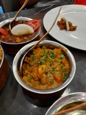Vegan curry at Chandni Chowk Indian Restaurant in Ho Chi Minh City