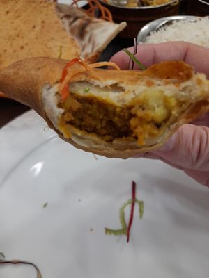 Veggie samosas at Chandni Chowk Indian Restaurant in Ho Chi Minh City