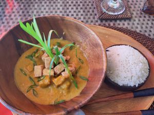 Mango and tofu curry at Ambassador In Paradise Resort in Boracay