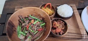 This is so good! Must try their Vegan Bicol Express!😋  at Ambassador In Paradise Resort in Boracay