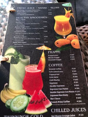 Many tasty healthy drinks at Ambassador In Paradise Resort in Boracay