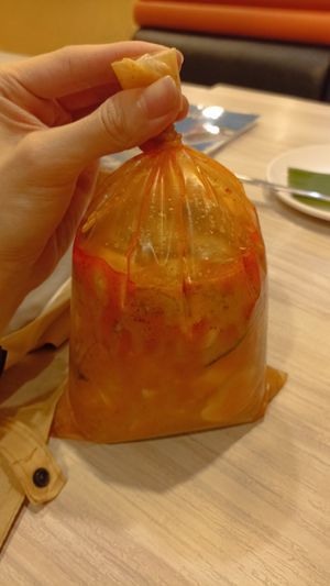 Wish I could eat this 'tom yummy' 😋 dine in, sorry for the bad pic. Even my non vegan family loves it! 🩷 at Charm Thai in Bandung