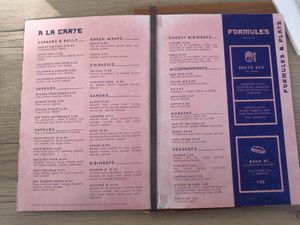 Le menu en octobre 2025. at Miss Bao in Rennes