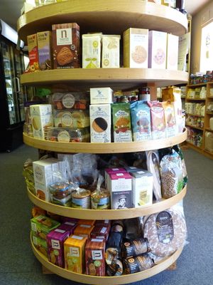 A range of delicious biscuits at Dyfi Wholefoods in Machynlleth