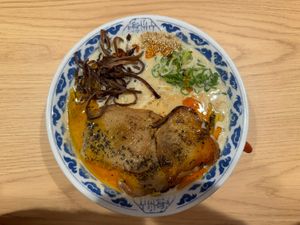 Vegan tonkotsu style ramen 🍜 .  at Ramen Kiou - JR Shin-Osaka Station in Osaka