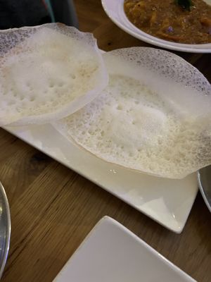 Some kind of flat bread, can’t remember the name   at Travancore in Aberdeen