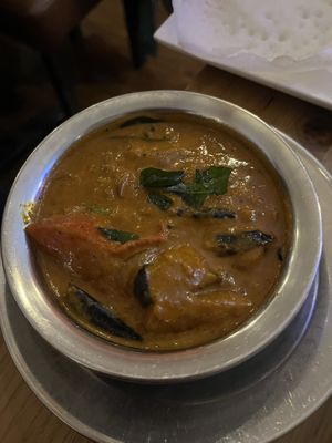 Aubergine curry   at Travancore in Aberdeen