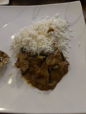 Curry and rice lol   at Travancore in Aberdeen