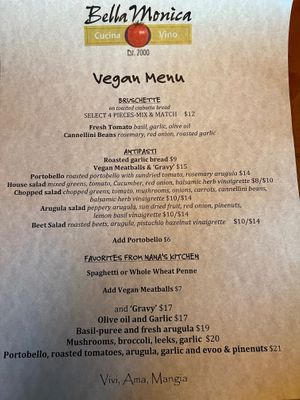  at Bella Monica Cucina & Vino in Raleigh