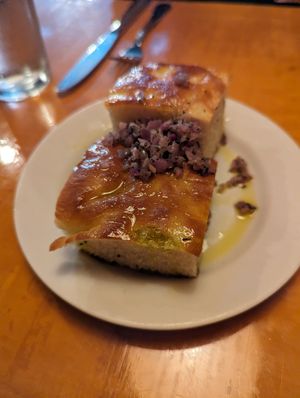Complementary bread at Bella Monica Cucina & Vino in Raleigh