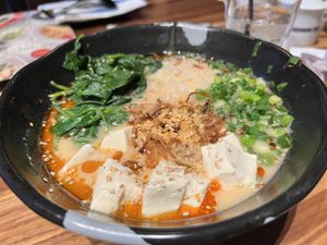 Another view of the Spicy Creamy Vegan Ramen 🍜   at JINYA Ramen Bar - SouthPark in Charlotte