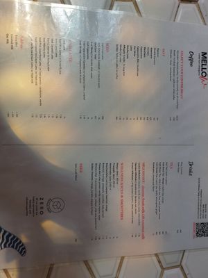 "New" menue at Marshmellow in Ahangama