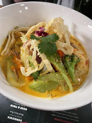 The turmeric “shrimp” curry (can’t remember the name)  at Khu Khu CBD in Auckland