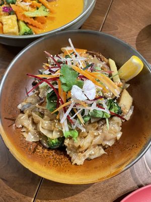 Duck drunken noodles  at Khu Khu CBD in Auckland