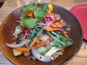 Duck drunken noodles at Khu Khu CBD in Auckland