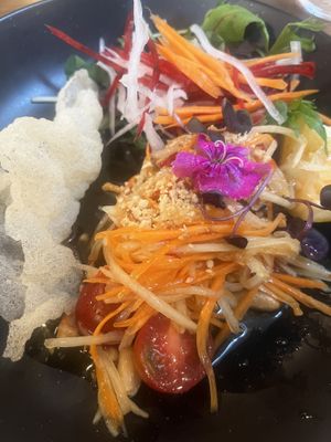 Papaya salad   at Khu Khu CBD in Auckland