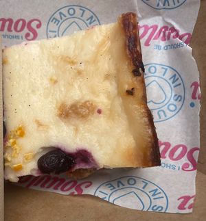Lemon and blueberry cheesecakee  at I Should be Souvlaki Canteen   in Brunswick