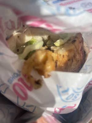 “Chicken” souvlaki   at I Should be Souvlaki Canteen   in Brunswick