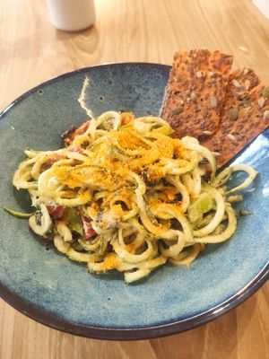 Zucchini pasta at Janym in Pai