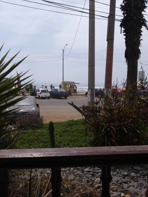 Ocean view from front porch at Otra Cosa in Huanchaco