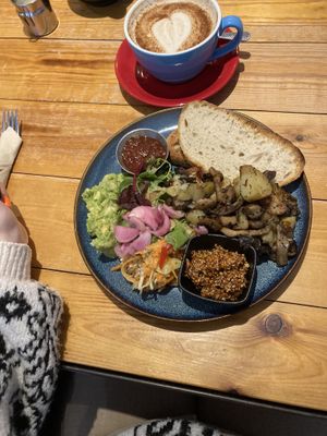 vegan brekky  at Social Fabric Café in Dublin