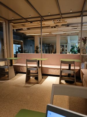 Good space to work at Frequency Coffee in London