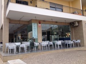 Outside at Cafe Fresco in Lagos