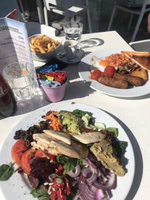 Our meals at Cafe Fresco in Lagos