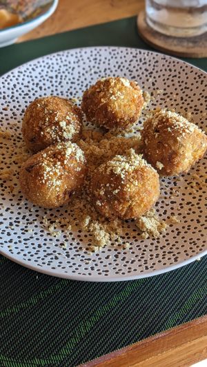 Croquettes (150PHP | 2.7$) at Belle's Beach Bar in San Juan