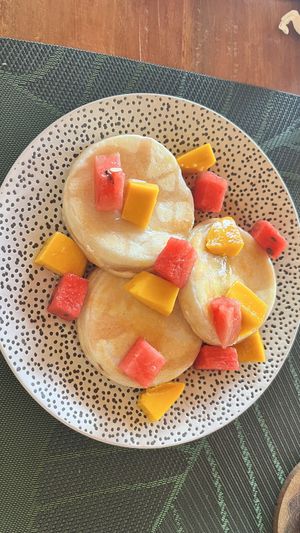Pancakes  at Belle's Beach Bar in San Juan