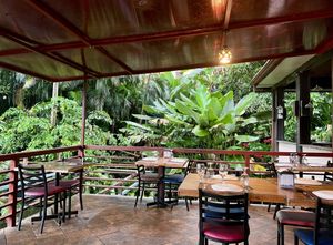 Dining area  at Namaste Indian Restaurant in Manuel Antonio