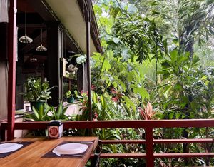 Dining area  at Namaste Indian Restaurant in Manuel Antonio