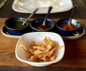 Fried chips  at Namaste Indian Restaurant in Manuel Antonio