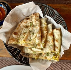 Kulcha  at Namaste Indian Restaurant in Manuel Antonio