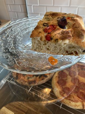 Focaccia  at Pan Merced in Santiago
