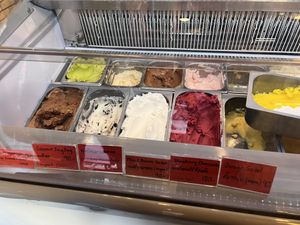 Different sorts (some vegan)  at Jing Jing Ice Cream Bar & Cafe in Bangkok