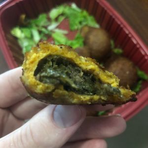 Pumpkin and walnut kibbeh at Karaz Restaurant  in Abu Dhabi