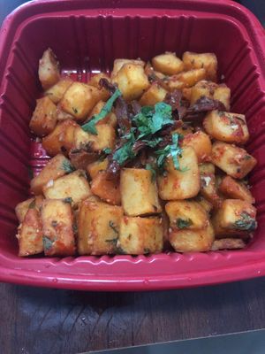 Spicy potatoes at Karaz Restaurant  in Abu Dhabi