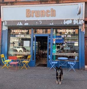 View from outside at Brunch  in Glasgow