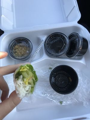 Fresh veggie spring roll   at Siam Cuisine in Anchorage