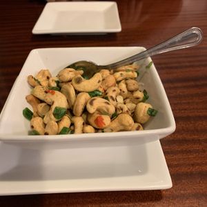 Fried cashews at Siam Cuisine in Anchorage