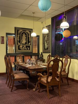 Table at Siam Cuisine in Anchorage