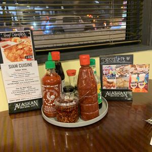 Condiments at Siam Cuisine in Anchorage