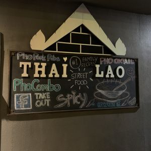 Sign at Siam Cuisine in Anchorage