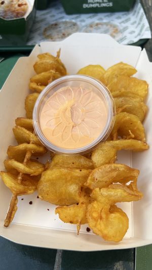 Potato sticks.  at Home of Dumplings in Berlin