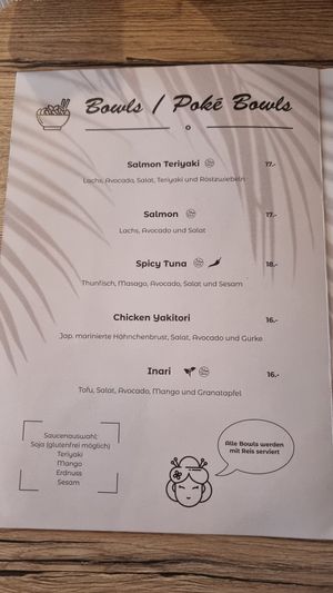 Karte at Your Happy Food in Visp