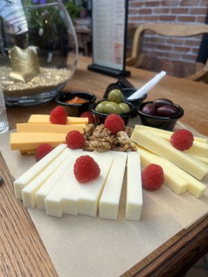 Vegan cheese board  at Bar Meduza in Ustka