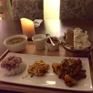 Daal of the day at Suananda Vegetarian Garden in Bangkok